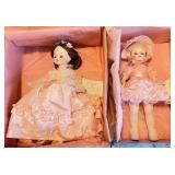 Madame Alexander Abigail Fillmore and Renoir Collector Dolls in Pink Dresses