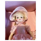 Madame Alexander Abigail Fillmore and Renoir Collector Dolls in Pink Dresses