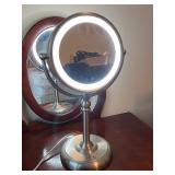 Lighted Adjustable Vanity Mirror with Stand and Magnification