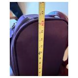 Samsonite Purple Rolling Carry-On Luggage with USB Ports