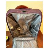 Samsonite Purple Rolling Carry-On Luggage with USB Ports