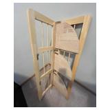 Folding 3-Tier Wooden Corner Shelf Unit
