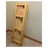 Folding 3-Tier Wooden Corner Shelf Unit