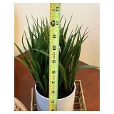 Holiday Decor and Home Accessory Lot with Tiered Metal Stand, Christmas Tree, Basket, and Planter