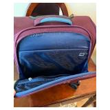 Verage Burgundy Rolling Carry-On Suitcase with USB Port