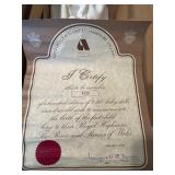 Pair of 1983 Alresford Crafts Limited Baby Dolls in Original Boxes with Certificate