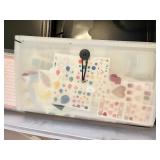 Large Scrapbooking Lot with Stickers, Templates, Punches, and Organizers