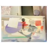 Large Scrapbooking Lot with Stickers, Templates, Punches, and Organizers