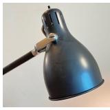 Adjustable Black Metal Floor Lamp with Articulating Arm, 59 Inches Tall