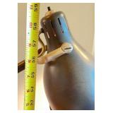 Adjustable Black Metal Floor Lamp with Articulating Arm, 59 Inches Tall