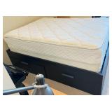 Queen Size Platform Bed Frame with Storage Drawers