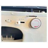 Elna SU Vintage Electronic Sewing Machine with Foot Pedal and Case