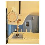 Elna SU Vintage Electronic Sewing Machine with Foot Pedal and Case