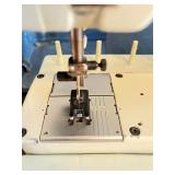 Elna SU Vintage Electronic Sewing Machine with Foot Pedal and Case