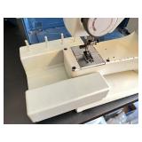 Elna SU Vintage Electronic Sewing Machine with Foot Pedal and Case