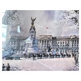 Set of 3 Framed H. Moss London Landmark Prints (Tower Bridge, Trafalgar Square, Buckingham Palace)