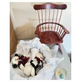 Collection of Christmas Village Decorations, Figurines, and Ornaments