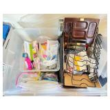 Large Lot of Office Supplies Including Organizers, Pens, Crayons, Binder Clips and Accessories