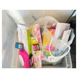 Large Lot of Office Supplies Including Organizers, Pens, Crayons, Binder Clips and Accessories