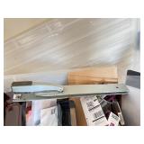 Large Lot of Office Supplies Including Organizers, Pens, Crayons, Binder Clips and Accessories