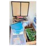 Large Office Supplies Bundle with Paper, Folders, and Faux Plants