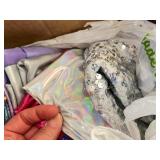 Collection of Holiday and Specialty Fabric Remnants Assorted Patterns and Finishes