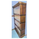 Antique Fred Macey 4-Sectional Oak Barrister Bookcase