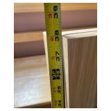 Pair of 3-Shelf Wooden Bookshelves, 37 Inches Tall