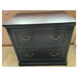 Kathy Ireland Home Martin 2-Drawer File Cabinet, Dark Wood Finish