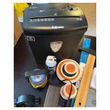 Office Electronics and Supplies Bundle with Shredder, Canon Scanner, and Desk Accessories