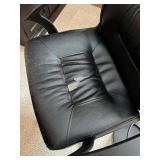 Office Chair with Armrests and Two Waste Baskets