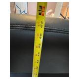 Black Adjustable Office Chair with Armrests and Rolling Base