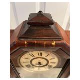 Antique Mantel Clock with Wooden Case, Pat. July 30 1878