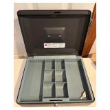 SentrySafe Medium Cash Box with Key and Removable Tray