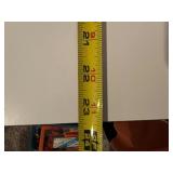 Folding Drop-Leaf Rolling Craft Table with Black Metal Frame