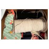 Bulk Lot of Fabric Face Masks and Elastic Straps Sewing Supplies