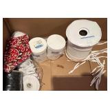 Bulk Lot of Fabric Face Masks and Elastic Straps Sewing Supplies