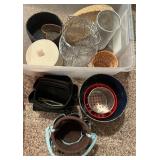 Collection of Baskets, Organizers, and Wire Storage Containers
