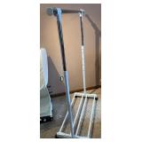 Adjustable Metal and Plastic Rolling Garment Rack