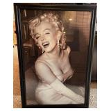 Framed Marilyn Monroe Portrait Print 28x39 Inches