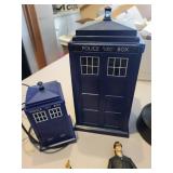 Doctor Who Collectible Figures, TARDIS Models, Daleks, and Cards Assortment