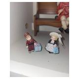 Collection of Figurines Including Dolls, Viking, and Scandinavian Decor