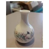 Wedgwood Angela Bone China Vase and Floral Plate Set