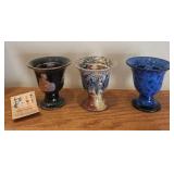 Set of 3 Pythagoras Cups Assorted Ceramic Variants