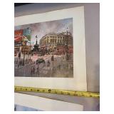 Set of 2 London City Landmark Art Prints by Alex de Andreis 1981 Times 4 Art Guildford