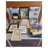 Large Collection of Photo Frames, Albums, Display Cases, and Wall Racks