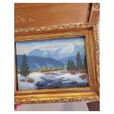 Pair of Framed Landscape Oil Paintings Signed by AL Davis