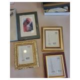 Set of 6 Assorted Photo Frames Including Hand Painted and Italian Molding Styles