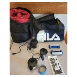 Outdoor Fitness Bundle with Wenger Sleeping Bag, Fila Duffel, Weights, and Pumps