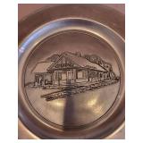 Wayzata Train Depot Collector Plate and Sealed Art Print